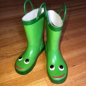 Frog rain boots